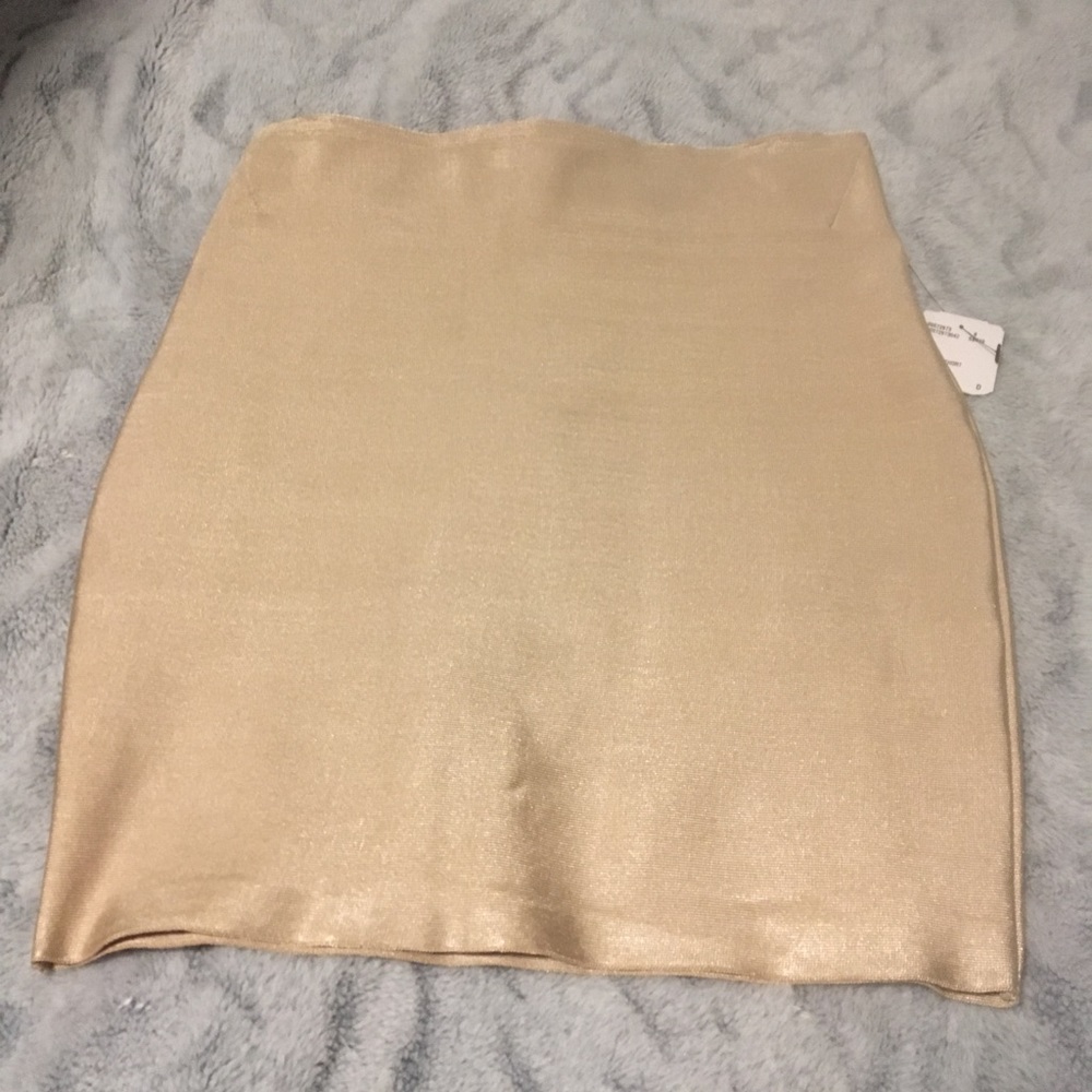 Nude Body Con Skirt - Picture 1 of 4